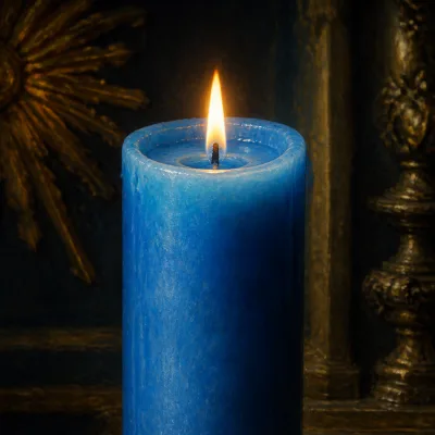 Vela azul de calma