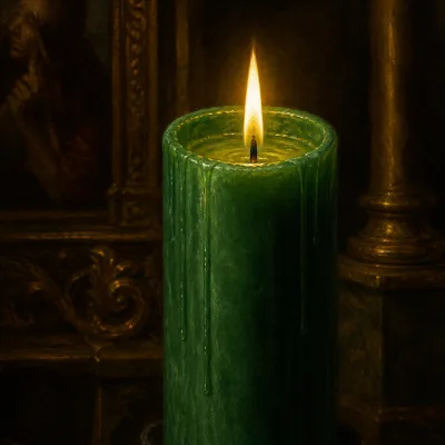 Vela verde de prosperidad